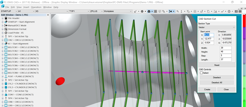 CAD Section Cut