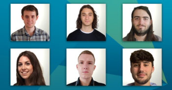 Headshot images of six interns at Hexagon Manufacturing Intelligence