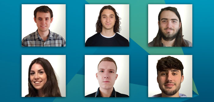 Headshot images of six interns at Hexagon Manufacturing Intelligence