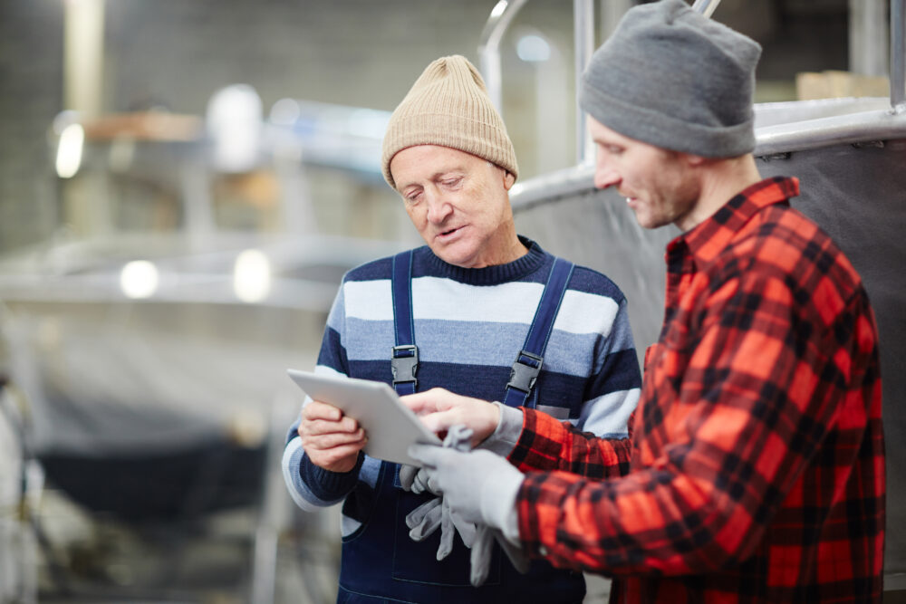 Boatbuilders using digital technology